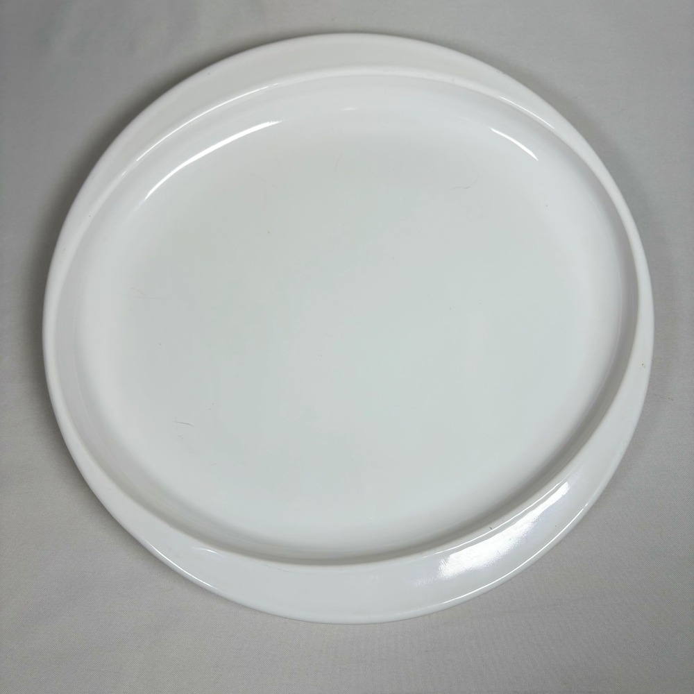 Vintage CorningWare Microwave Browning Dish 4784 White Pyroceram Base Only USA